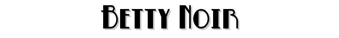 Betty Noir font